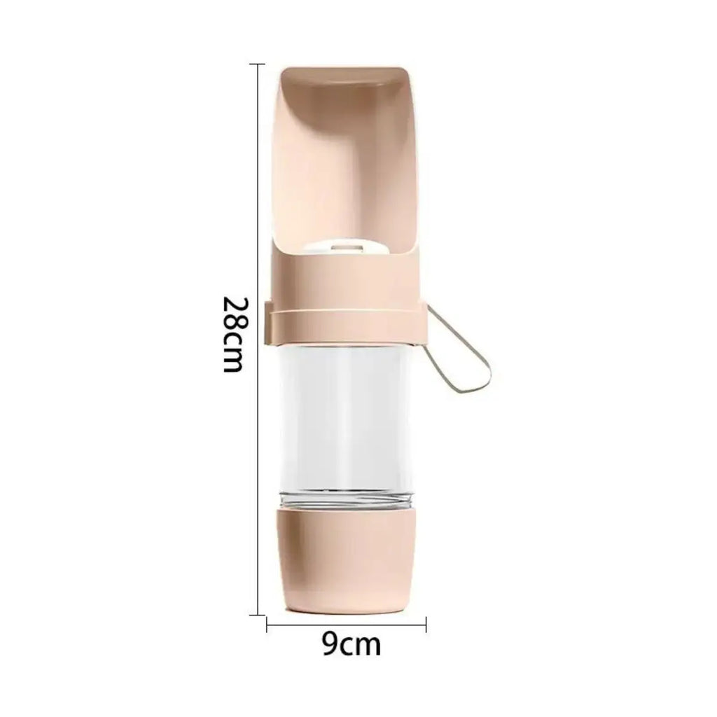 Cosypaws™ 2-in-1 Reise-Trinkflasche – Wasser- und Trockenfutterflasche für Hunde und Katzen