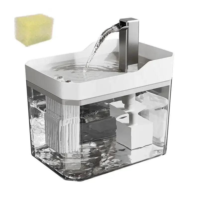 Cosypaws™ Transparenter Wasserbrunnen – Automatische Katzenfiltertränke