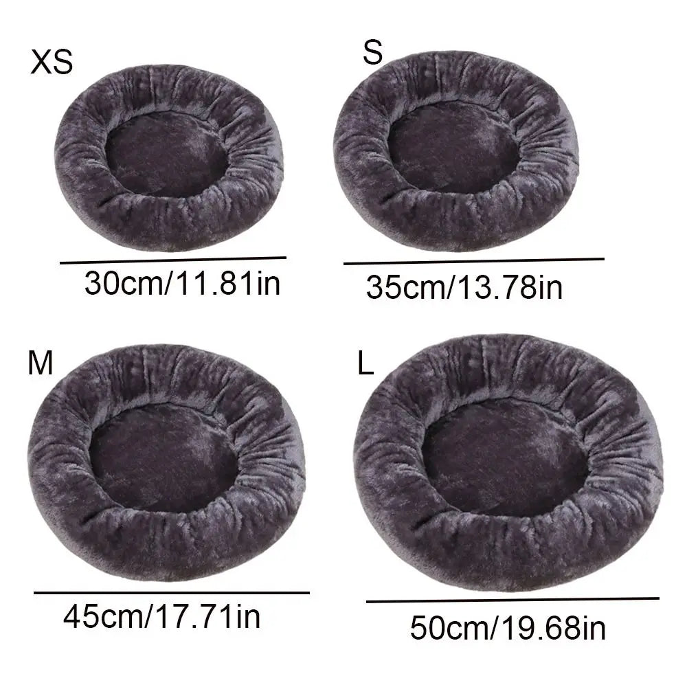 Cosypaws™ Beruhigendes Bett – Flauschiges Donut-Hundebett & Katzenbett