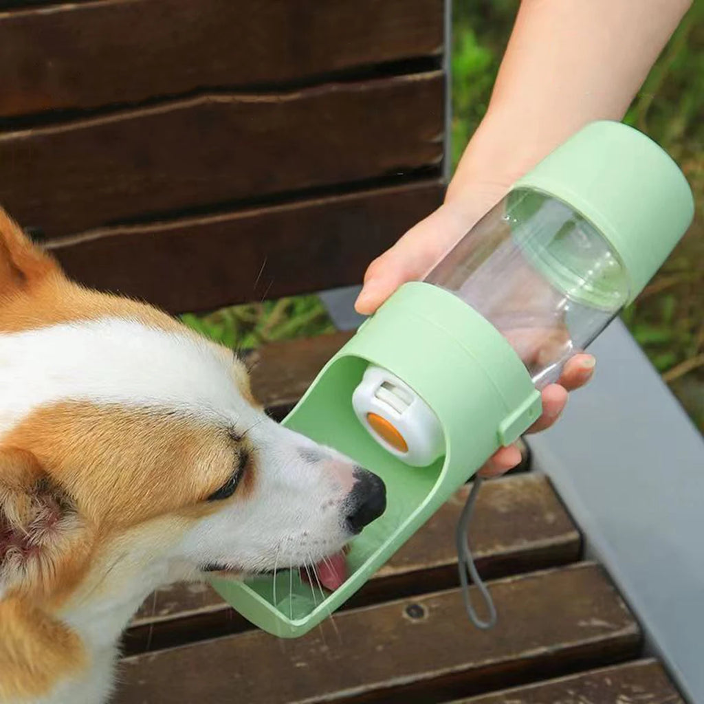 Cosypaws™ 2-in-1 Reise-Trinkflasche – Wasser- und Trockenfutterflasche für Hunde und Katzen