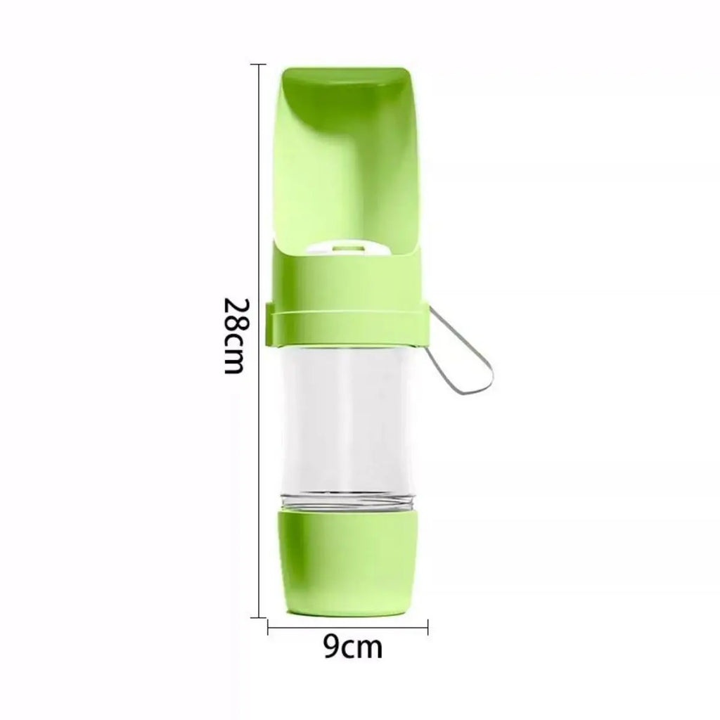 Cosypaws™ 2-in-1 Reise-Trinkflasche – Wasser- und Trockenfutterflasche für Hunde und Katzen