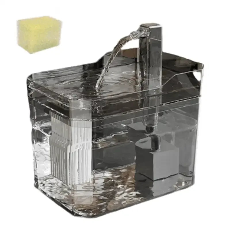 Cosypaws™ Transparenter Wasserbrunnen – Automatische Katzenfiltertränke