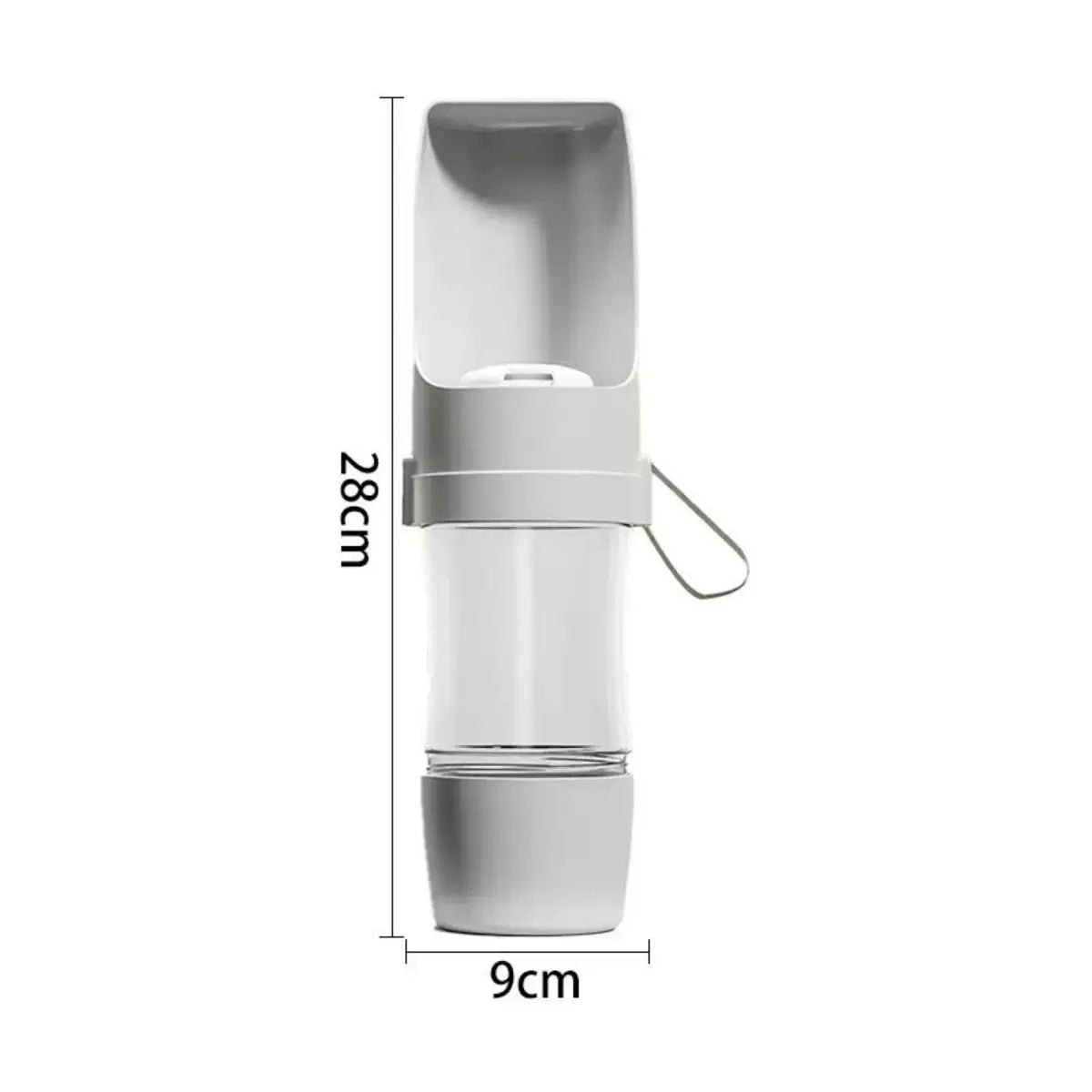 Cosypaws™ 2-in-1 Reise-Trinkflasche – Wasser- und Trockenfutterflasche für Hunde und Katzen